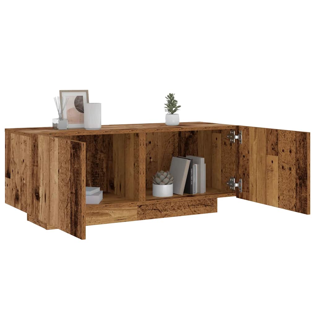 Comodino Legno Antico 100x35x40 cm in Legno Multistrato - homemem39