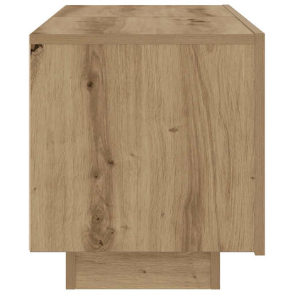 Comodino Rovere Artigianale 100x35x40 cm in Legno Multistrato - homemem39