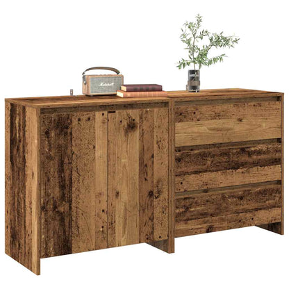 Credenza 2 pz Legno Antico in Legno Multistrato - homemem39