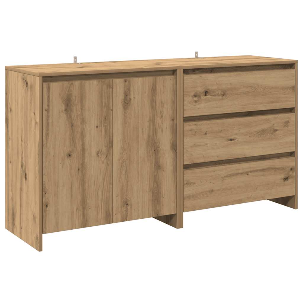 Credenza 2 pz Rovere Artigianale in Legno Multistrato - homemem39