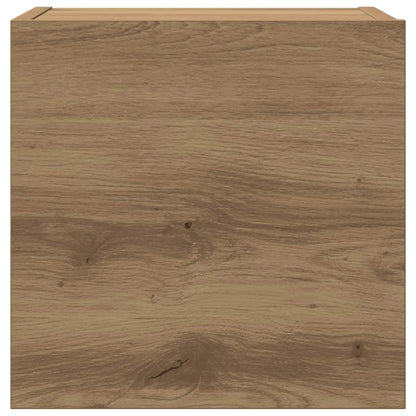 Set Mobile TV 5 pz Montato a Parete Rovere in Legno Multistrato - homemem39