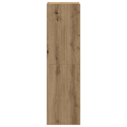 Set Mobile TV 3 pz Montato a Parete Rovere in Truciolato - homemem39