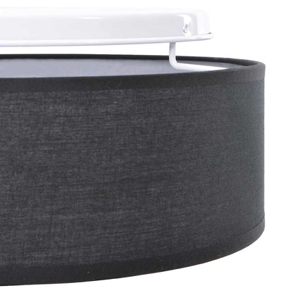 Lampada da soffitto Nero 30 x 13.5 cm Tessuto