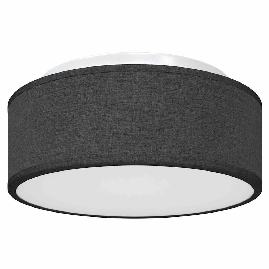 Lampada da soffitto Nero 30 x 13.5 cm Tessuto