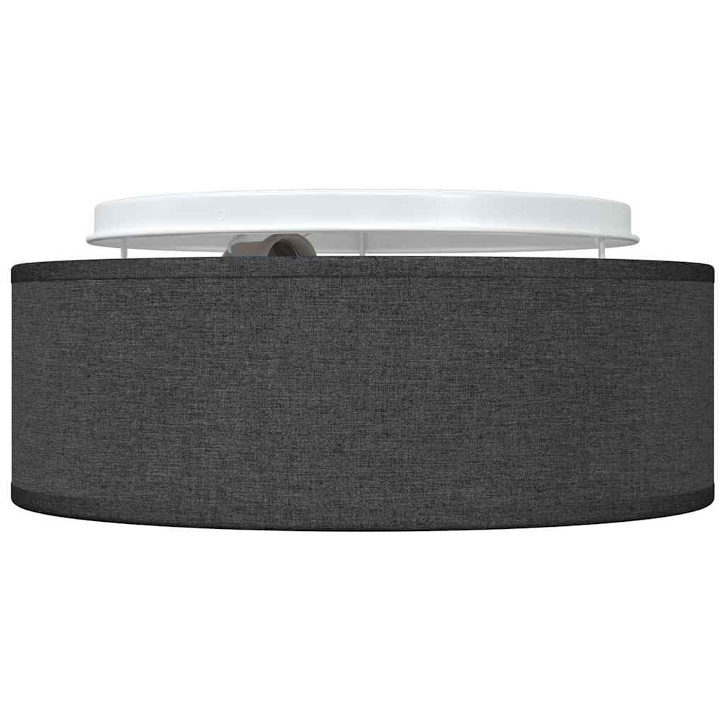 Lampada da soffitto Nero 30 x 13.5 cm Tessuto