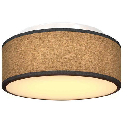 Lampada da soffitto Nero 30 x 13.5 cm Tessuto