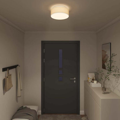 Lampada da soffitto Bianco 30 x 13.5 cm Tessuto