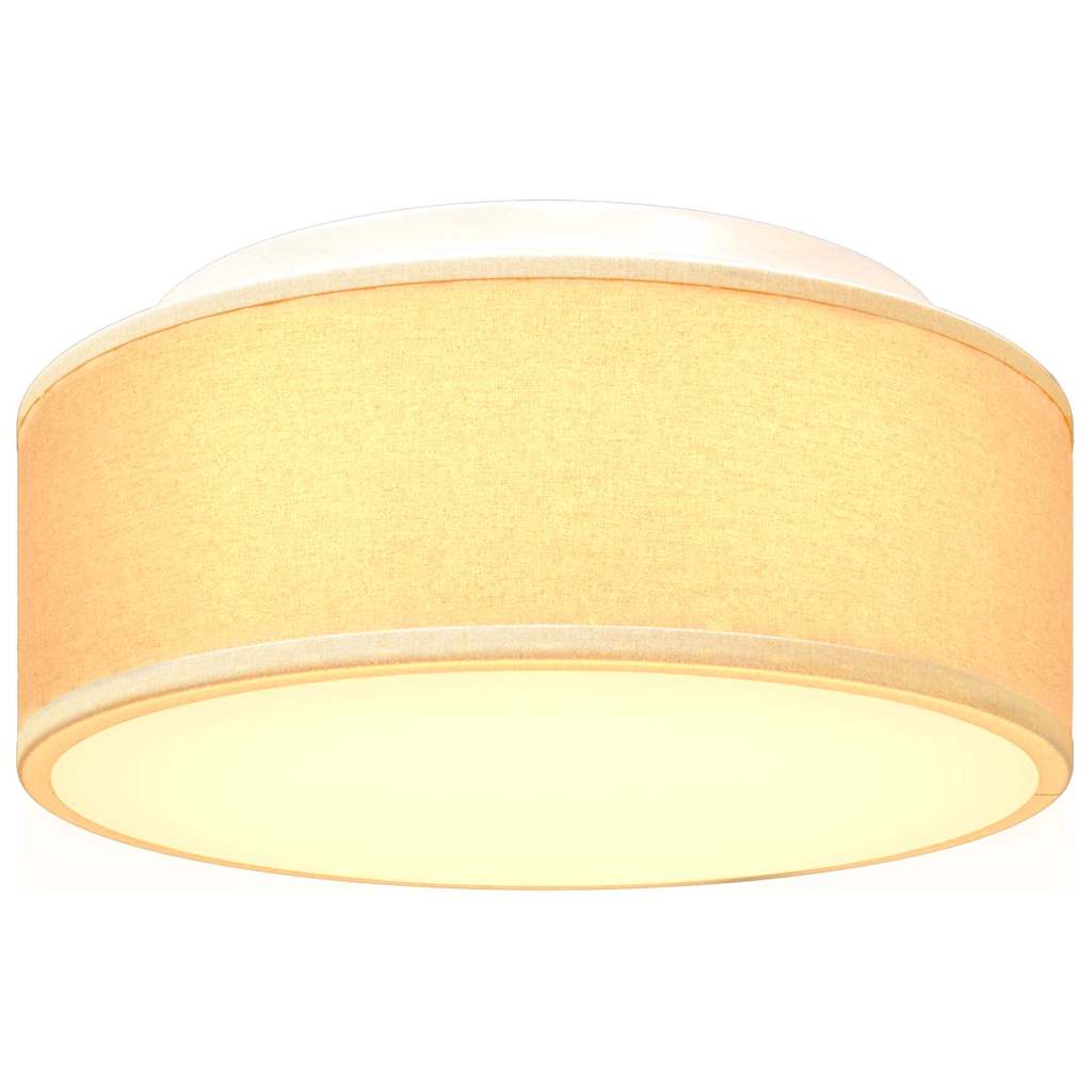 Lampada da soffitto Bianco 30 x 13.5 cm Tessuto