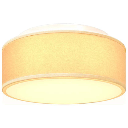 Lampada da soffitto Bianco 30 x 13.5 cm Tessuto