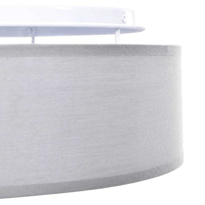 Lampada da soffitto Grigio 30 x 13.5 cm Tessuto