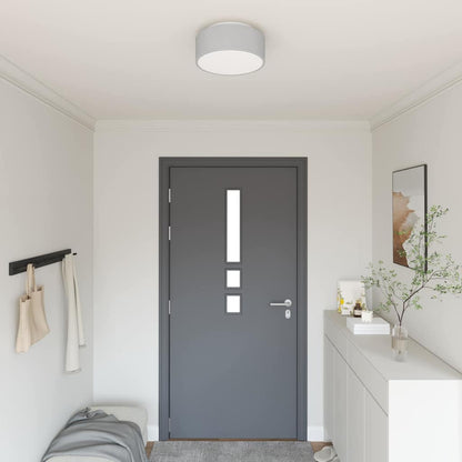 Lampada da soffitto Grigio 30 x 13.5 cm Tessuto