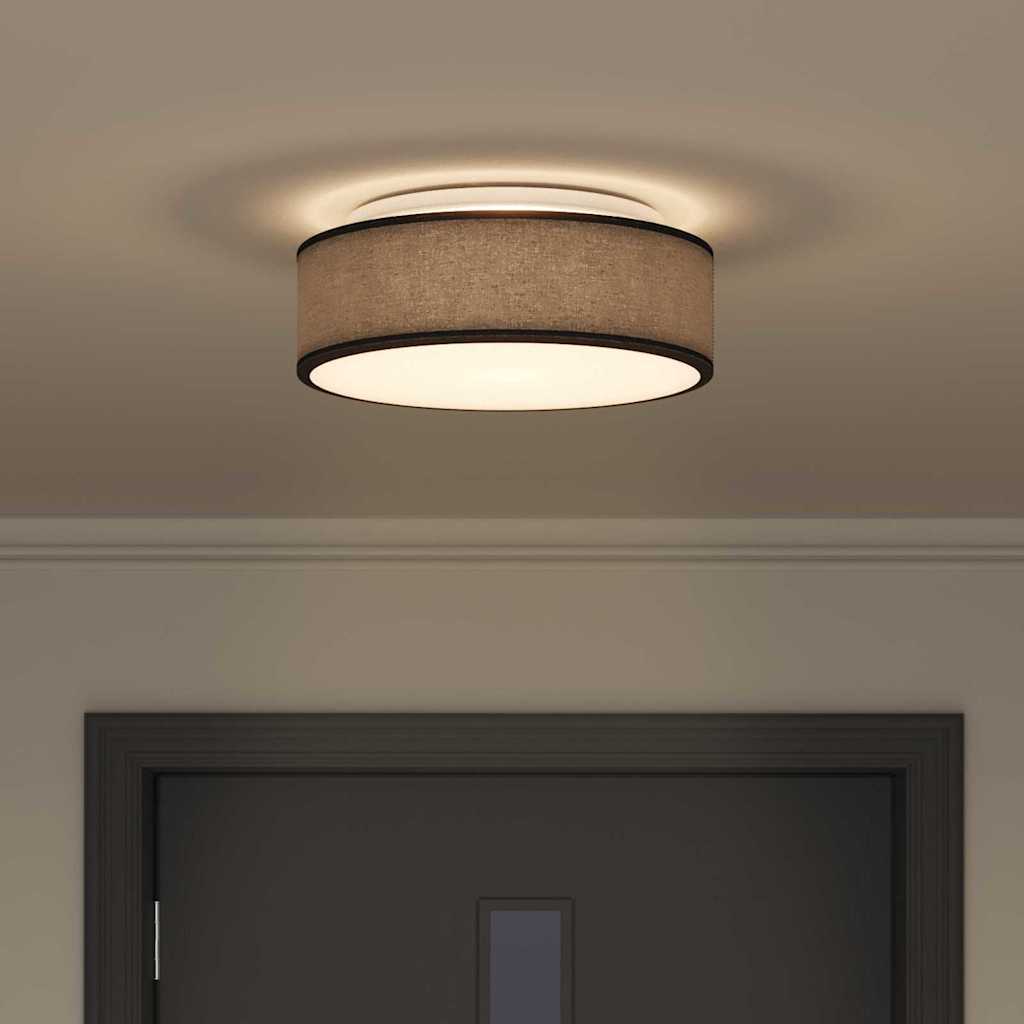 Lampada da soffitto Nero 38 x 13.5 cm Tessuto