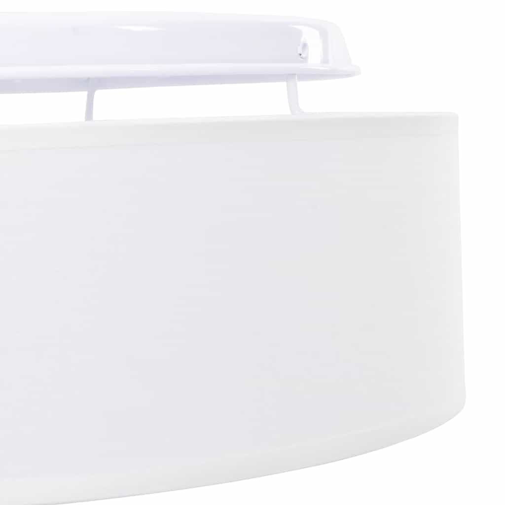 Lampada da soffitto Bianco 38 x 13.5 cm Tessuto