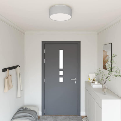 Lampada da soffitto Grigio 38 x 13.5 cm Tessuto