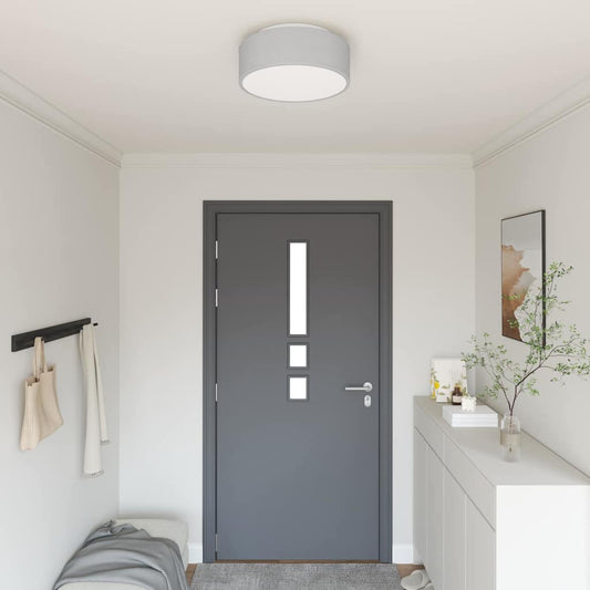 Lampada da soffitto Grigio 38 x 13.5 cm Tessuto