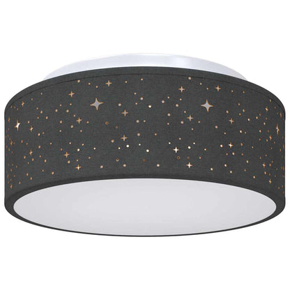 Lampada da soffitto Nero 30 x 13.5 cm Tessuto
