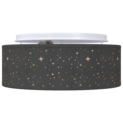 Lampada da soffitto Nero 30 x 13.5 cm Tessuto