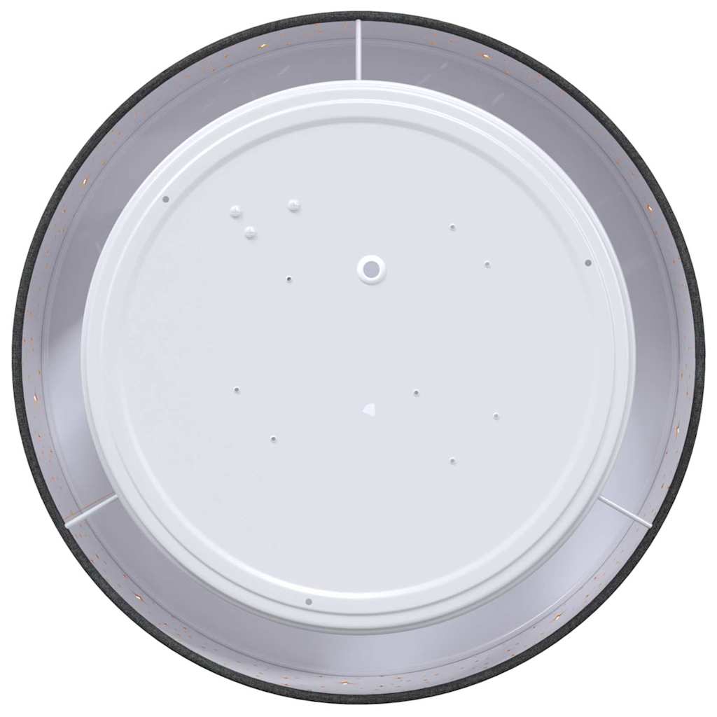 Lampada da soffitto Nero 30 x 13.5 cm Tessuto