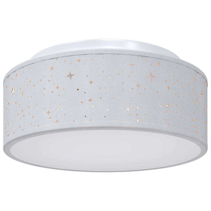 Lampada da soffitto Grigio 30 x 13.5 cm Tessuto