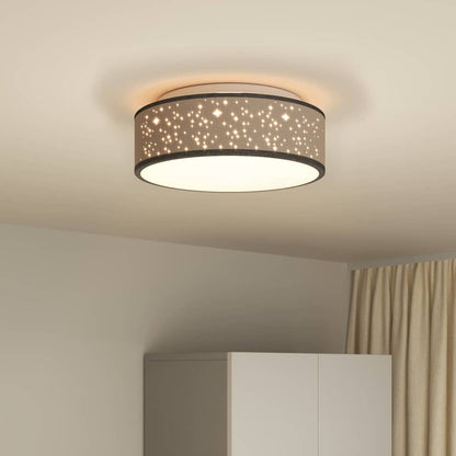 Lampada da soffitto Nero 38 x 13.5 cm Tessuto