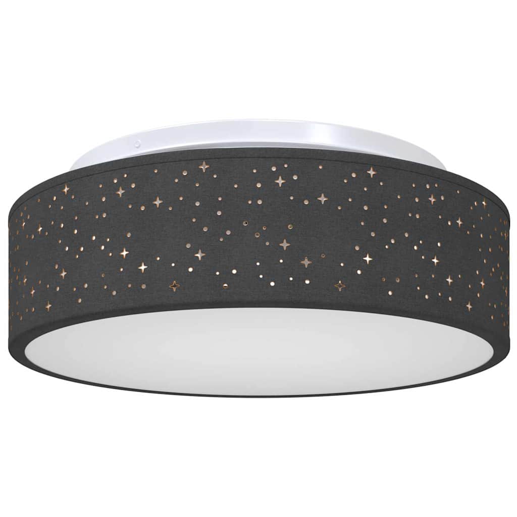 Lampada da soffitto Nero 38 x 13.5 cm Tessuto