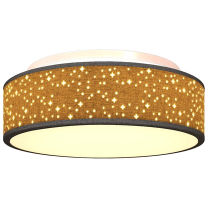 Lampada da soffitto Nero 38 x 38 x 13,5 cm Tessuto | homemem39