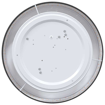 Lampada da soffitto Nero 38 x 13.5 cm Tessuto