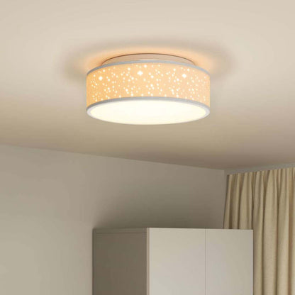Lampada da soffitto Grigio 38 x 13.5 cm Tessuto