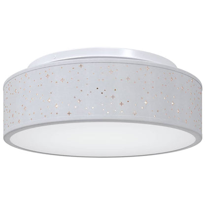 Lampada da soffitto Grigio 38 x 13.5 cm Tessuto