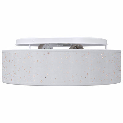 Lampada da soffitto Grigio 38 x 13.5 cm Tessuto
