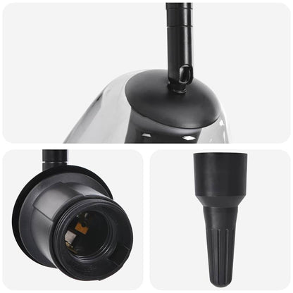 Faretto da soffitto Nero 13 x 13 x 26 cm Vetro e metallo