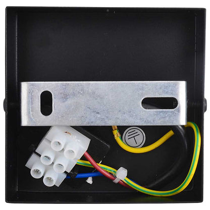 Faretto da soffitto Nero 13 x 13 x 26 cm Vetro e metallo