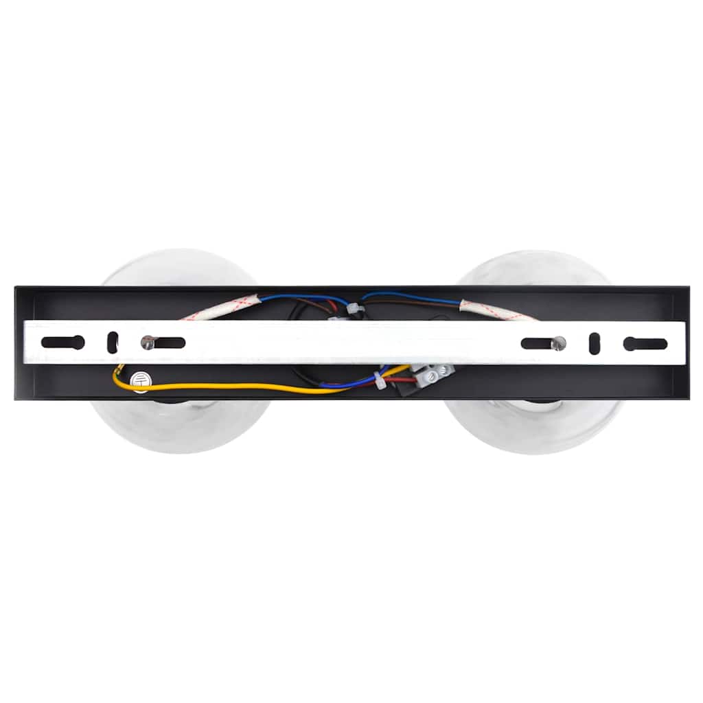 Faretto da soffitto Nero 33 x 13 x 26 cm Vetro e metallo