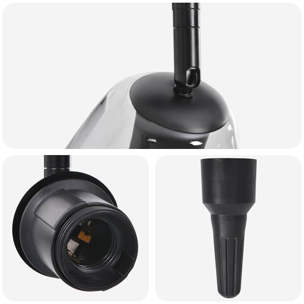 Faretto da soffitto Nero 110.5 x 13 x 26 cm Vetro e metallo