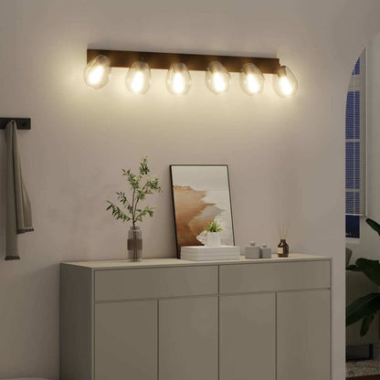 Faretto da soffitto Nero 110.5 x 13 x 26 cm Vetro e metallo