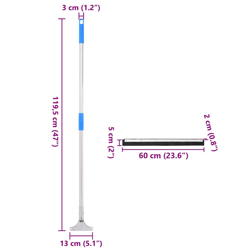 Tergipavimento 5 pz 60x122,5 cm in Acciaio e Gomma | homemem39