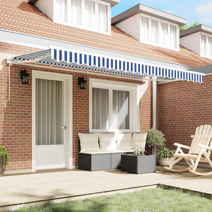 Telo di ricambio per tenda da sole Blu e Bianco 4 x 2 m