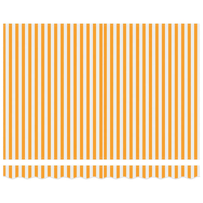 Telo di ricambio per tenda da sole Giallo e Bianco 235 x 195 cm