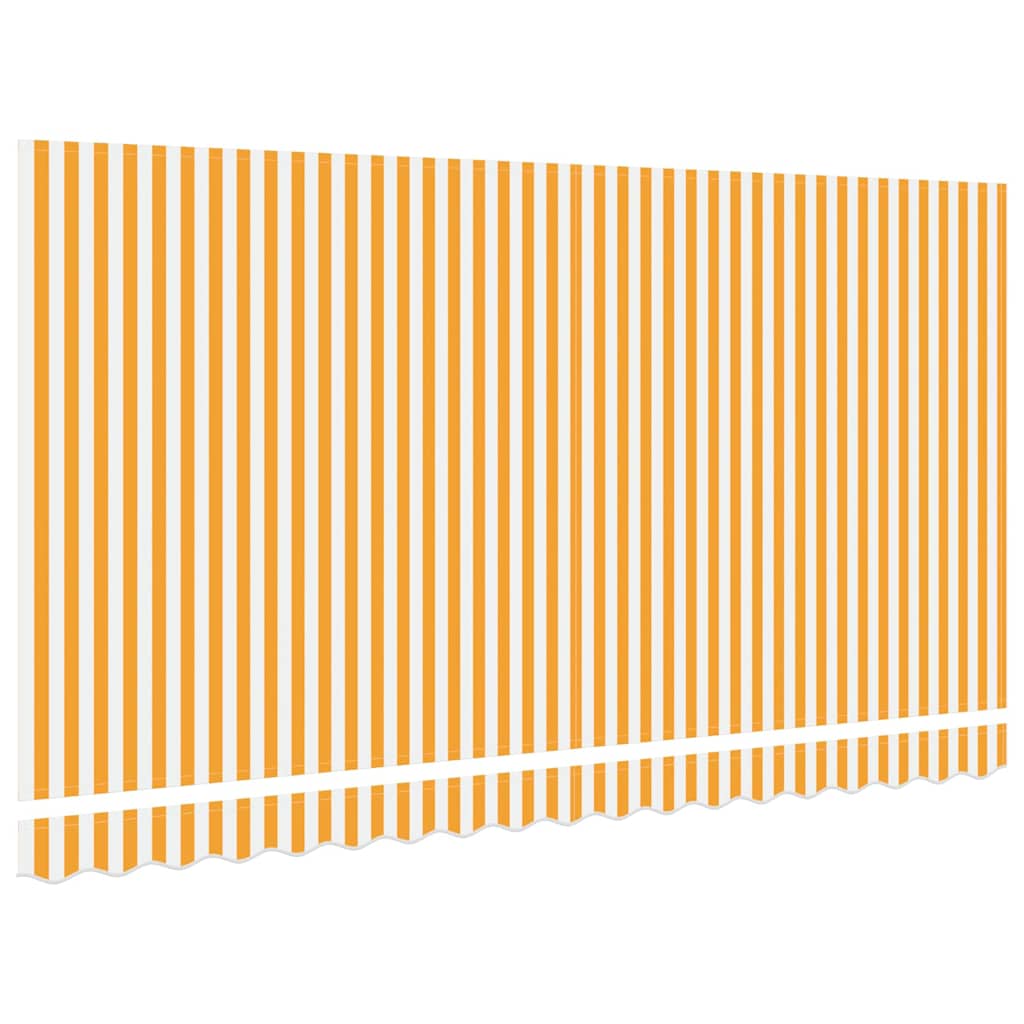 Telo di ricambio per tenda da sole Giallo e Bianco 4 x 2 m | homemem39