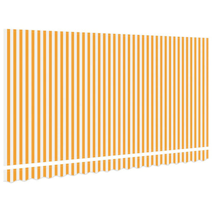 Telo di ricambio per tenda da sole Giallo e Bianco 4 x 2 m | homemem39