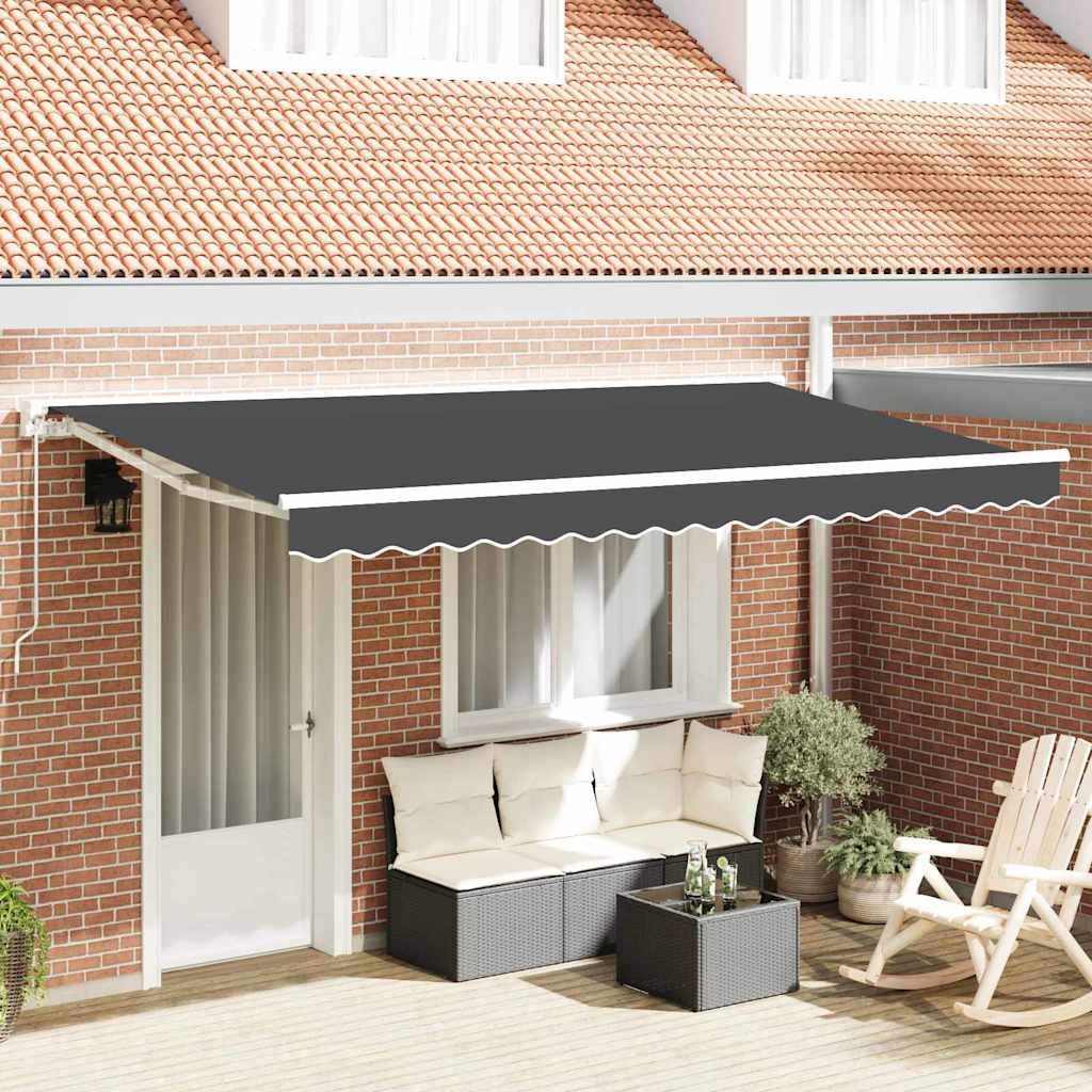 Telo di ricambio per tenda da sole Antracite 380 x 195 cm