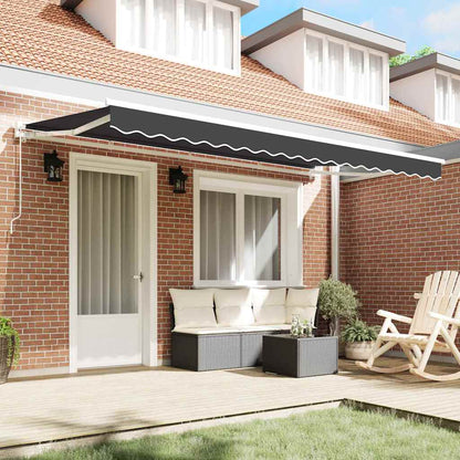 Telo di ricambio per tenda da sole Antracite 380 x 195 cm