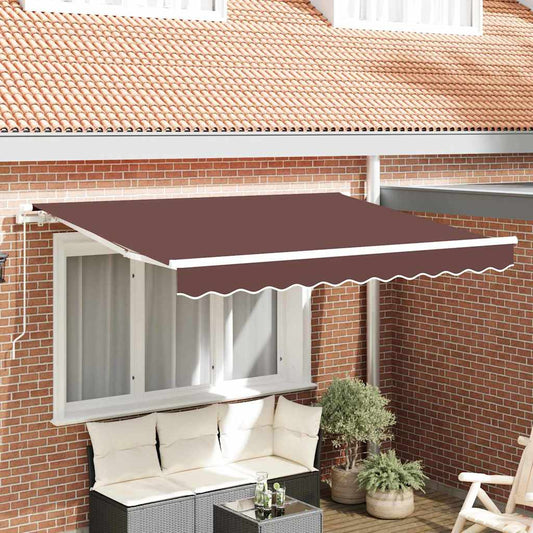 Telo di ricambio per tenda da sole Marrone 2,5 x 2 m Poliestere