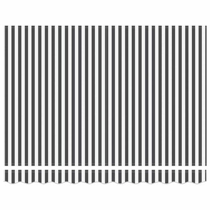 Telo di ricambio per tenda da sole Antracite e bianco - homemem39