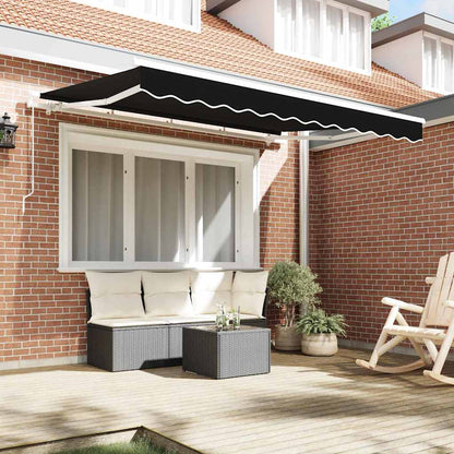 Telo di ricambio per tenda da sole Nero 350 x 250 cm Tela - homemem39