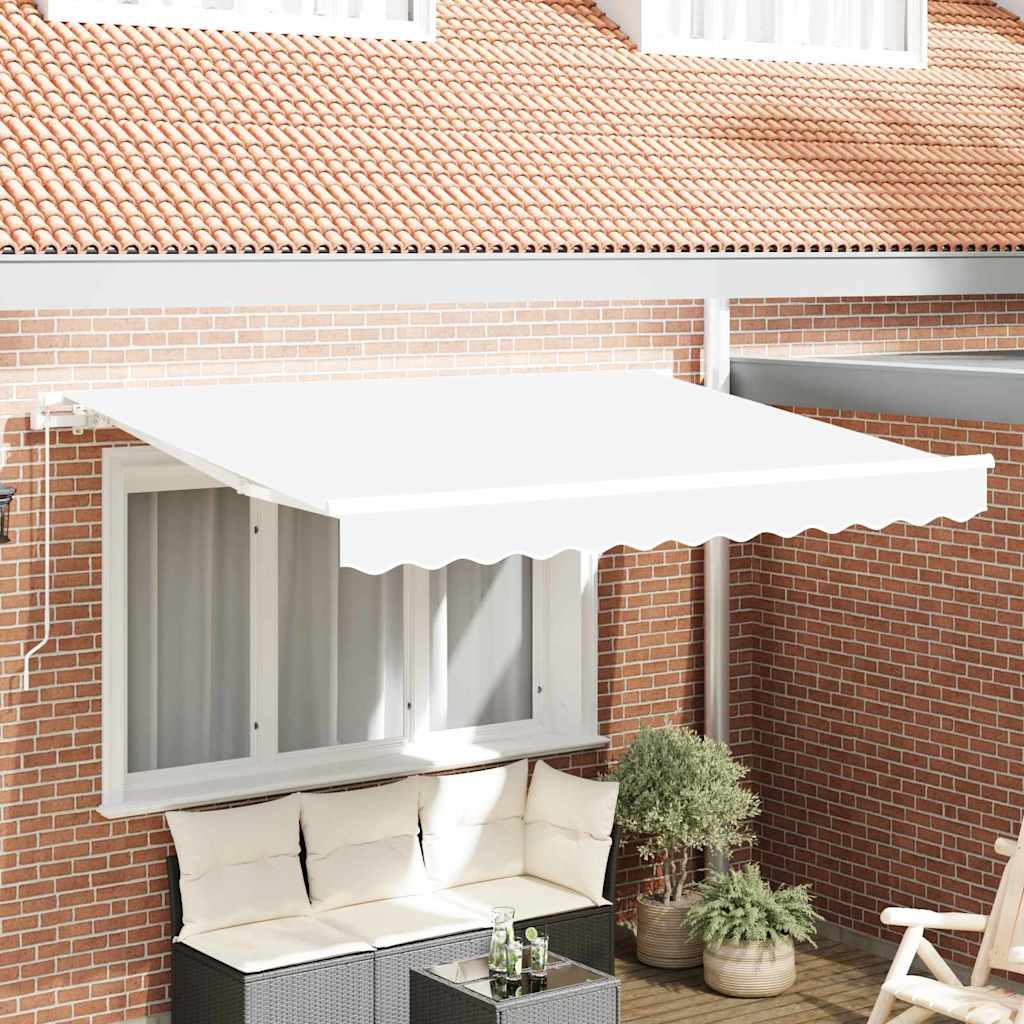 Telo di ricambio per tenda da sole Bianco 3,5 x 2 m Poliestere