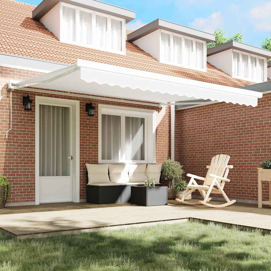 Telo di ricambio per tenda da sole Bianco 400 × 300 cm Tela - homemem39