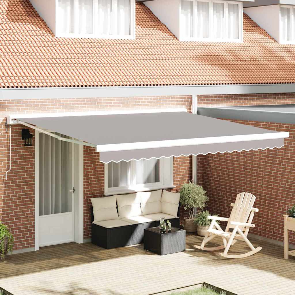 Telo di ricambio per tenda da sole Grigio chiaro 4 × 3,5 m | homemem39
