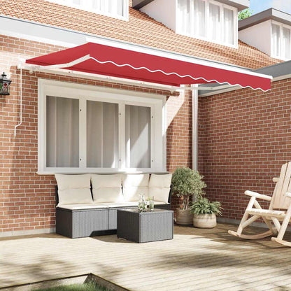 Telo di ricambio per tenda da sole Rosso 350 x 200 cm Tela - homemem39