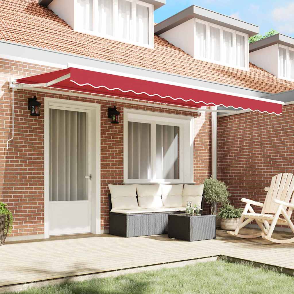 Telo di ricambio per tenda da sole Rosso 400 x 200 cm Tela - homemem39